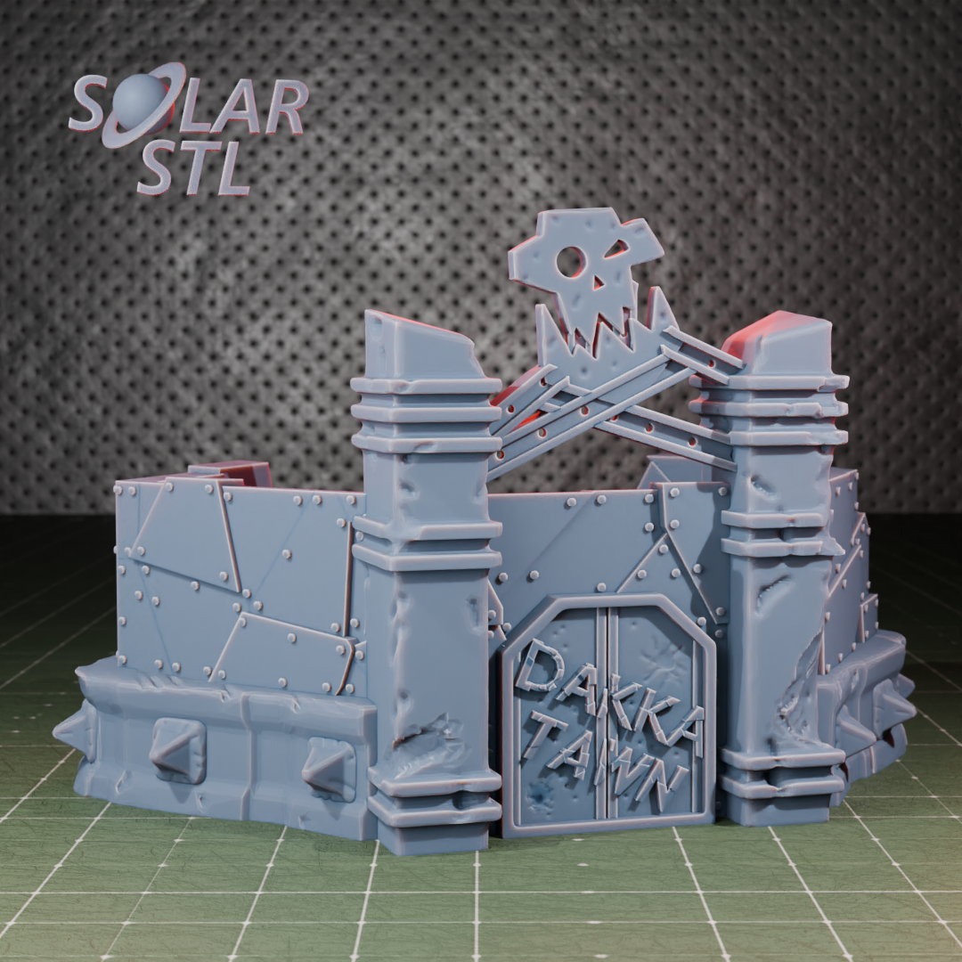 Ork Dakka Town terrain fort